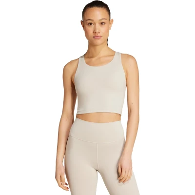 Afbeelding van adidas Performance All Me Essentials Medium Support Bra Tank Top Dames Beige XL