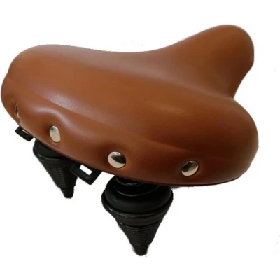 Afbeelding van Selle Comfort Drifter Fietszadel Lichtbruin Met Hangveren