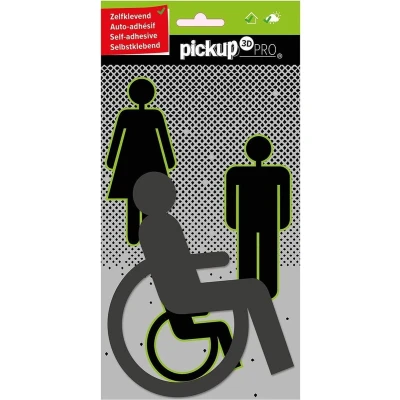 Afbeelding van Pickup Route Acryl Pro Picto Rolstoel Grijs