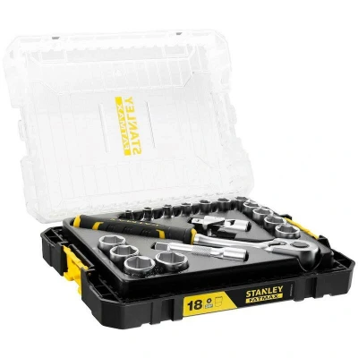 Afbeelding van Stanley handgereedschap FMMT98102 0 FatMax PRO STACK Dopsleutelset 3/8&quot; Doppenset 18 Delig
