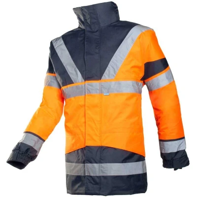 Afbeelding van SIOEN SIOPOR Skollfield Reflecterende Winter Werkjas Oranje/Donkerblauw