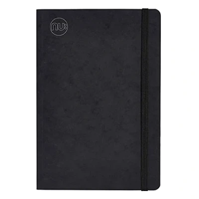 Afbeelding van Nu Notebooks Craze Cloud Range A5 Journal Supplies Briefpapier Gelinieerd Notepad Zwart 160 pagina&#039;s