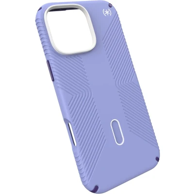 Afbeelding van Speck hoesje geschikt voor Apple iPhone 16 Pro Max Ultieme Bescherming en Grip Luxe Soft touch Afwerking Valbescherming gecertificeerd tot 4 meter Microban Antibacterieel Presidio2 lijn Paars