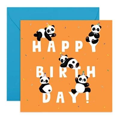 Afbeelding van CENTRAL 23 Panda verjaardagskaart voor kinderen Happy Birthday Card leuke dierenkaarten jongens en meisjes wordt geleverd met stickers recyclebaar