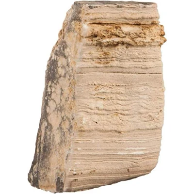 Afbeelding van Sera Lichtbeige natuursteen met horizontale voren Rock Desert S/M 0,6 1,4 kg
