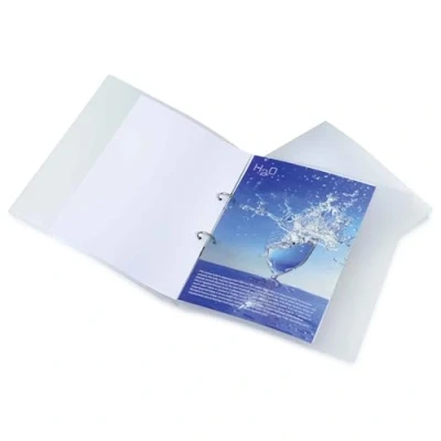 Afbeelding van Rapesco 1045 ECO 2 Ringen van Polypropyleen, Biologisch Afbreekbaar, Inhoud 25 mm, Transparant, Pak 10