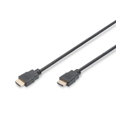 Afbeelding van Digitus AK 330114 020 S HDMI kabel Aansluitkabel A stekker, stekker 2.00 m Zwart 4K UHD, Vergulde steekcontacten