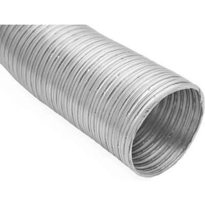 Afbeelding van H&amp;C VENT Flexibele buizen Aluminium diameter 80 mm Leidingdiameter HVAC 1,5 m Max. lengte Luchtkanaal ventilatie slang uitlaat Heteluchttoevoersysteemelement