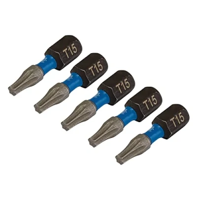 Afbeelding van Draper 05492 TX Star Impact schroevendraaier bits, T15 x 25mm (Pack van 5)