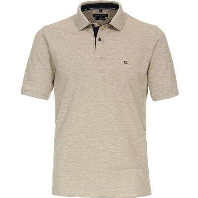 Afbeelding van Casa Moda Poloshirt Beige maat 3XL heren met Regular fit Pasvorm Stretch Suitable Herenkleding