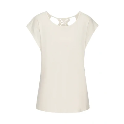 Afbeelding van Lascana Kurzarm Tshirt print, Dames, Maat: 36/38, Creme