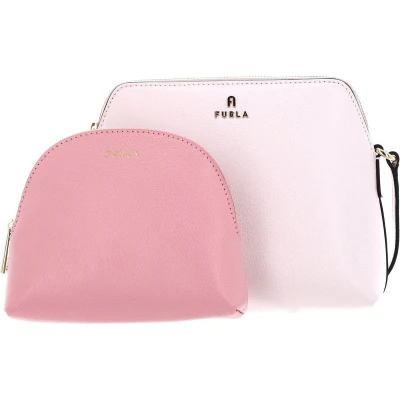 Afbeelding van FURLA Schoudertas Ares Camelia Mini Crossbody Quarzo + Begonias Roze