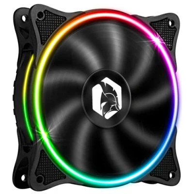 Afbeelding van EMPIRE GAMING PC Gamer Case Fan 1x120MM Hoge Luchtstroom RGB Adresseerbare LED PWM 3 pin 5 Volt Dual Loop Quiet Cooling 12CM
