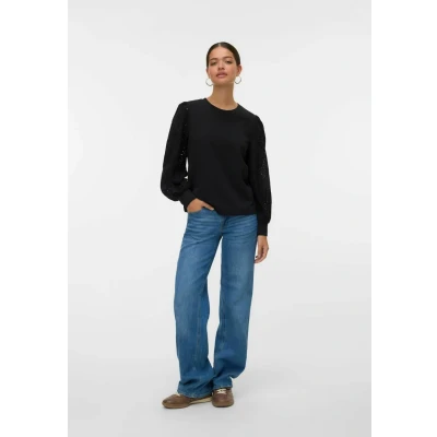 Afbeelding van Vero Moda Vmdamine Sweater, Dames, Maat: XS, Black