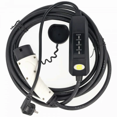 Afbeelding van Laadkabel voor elektrische auto&#039;s met SchuKo stekker op type 2 Mode2 230V 16A 1 fase laadtechniek max. 3,7 kW
