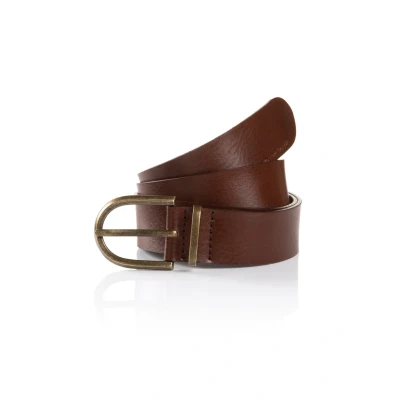 Afbeelding van TOM Tailor Riem, Dames, Maat: 85, Brown uni