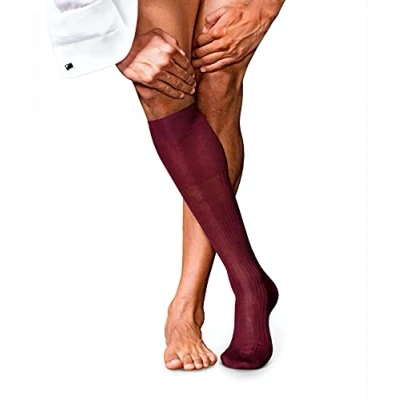 Afbeelding van Falke NO. 10 PURE FIL D ́ÉCOSSE Luxury LINE Kniekousen, Heren, Maat: 41/42, Barolo