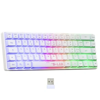Afbeelding van Gamingtoetsenbord Membraan The G Lab KEYZ HYDROGEN WL Regenboogverlichting Draadloos ...