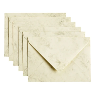 Afbeelding van Envelop Papicolor C6 114x162mm marble ivoor