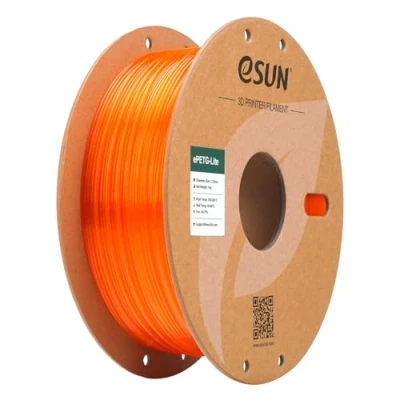 Afbeelding van eSUN PETG filament 1.75mm, Basic met hoge sterktegraad, 1KG spoel (2.2 LBS) 3D print voor printers (Oranje, 1KG)