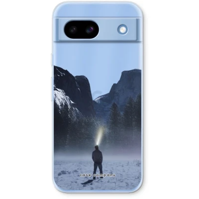 Afbeelding van Case Company® hoesje geschikt voor Google Pixel 8a Wanderlust Soft Cover Telefoonhoesje Bescherming aan alle Kanten en Schermrand