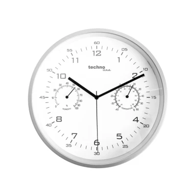 Afbeelding van Wandklok Technoline WT 653 25 cm zilver