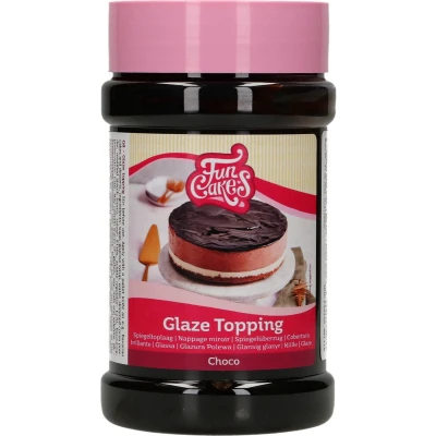 Afbeelding van FunCakes Glaze Topping Choco 375g Koude Gelei voor Bavarois, Taarten en Desserts