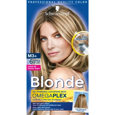 Afbeelding van 3x Schwarzkopf Permanente Blondering Coupe de Soleil Easy M3+