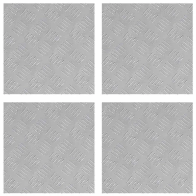 Afbeelding van vidaXL Trap Treden zilver staal 40 x 0,3 cm Aluminium Plaat