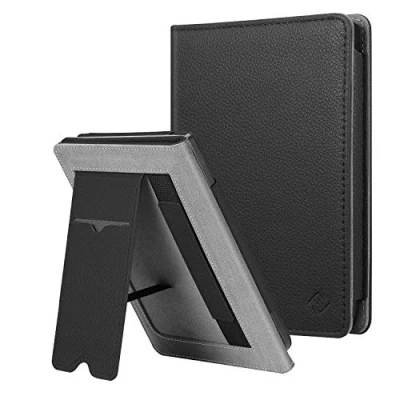 Afbeelding van Fintie Hoes voor Tolino Shine 3 2018 / Kobo Clara HD/Kobo Nia Premium PU Leather Stand Case Protective Cover met Kaartvak Polsband Slaap/Wek Functie, Zwart