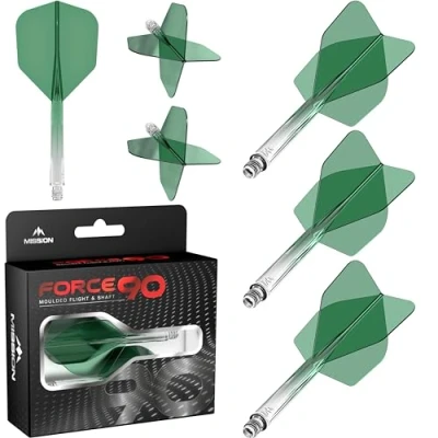 Afbeelding van Mission Force 90 Gradient Transparent Green NO6 Dart Flights