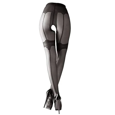 Afbeelding van Jarretel Panty met Open Kruis