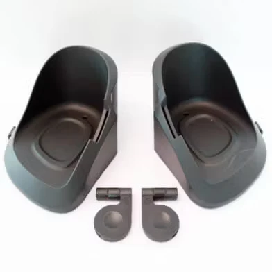 Afbeelding van Qibbel voetenbakjes 14 cm zwart 2 stuks