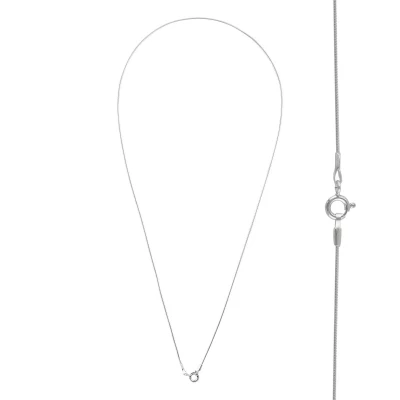 Afbeelding van Zilveren basic ketting, slangen schakel