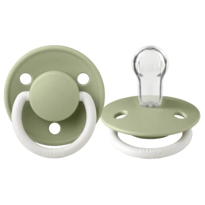 Afbeelding van Bibs De Lux Glow In The Dark Sage Silicone Fopspeen 1010270C