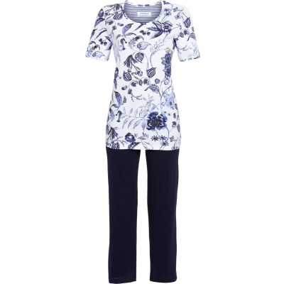 Afbeelding van Ringella Nice Appearance Pyjama 5211215 Blue White Maat 40