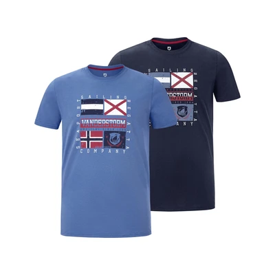 Afbeelding van Jan Vanderstorm T shirt Plus Size PREBEN (set van 2 )