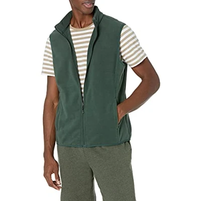Afbeelding van Amazon Essentials Men&#039;s Fleecejack met volledige ritssluiting (verkrijgbaar in grote en lange maten), Bosgroen, XL