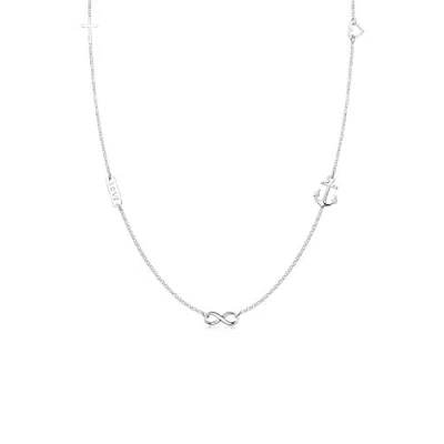 Afbeelding van Elli Dames Liefde Symboliek Hanger Basis in 925 Sterling Zilver