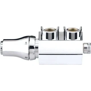 Afbeelding van Danfoss Designset VHS X therm.H onderblok recht haaks 3/4&quot; EC chroom
