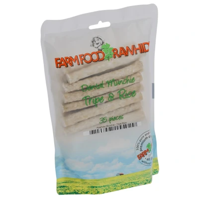 Afbeelding van Farm Food Rawhide Dental Munchie Pens Hondensnacks Rund 10 cm 35x8 g Wit