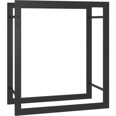 Afbeelding van Haardhoutrek 50x28x56 cm staal matzwart