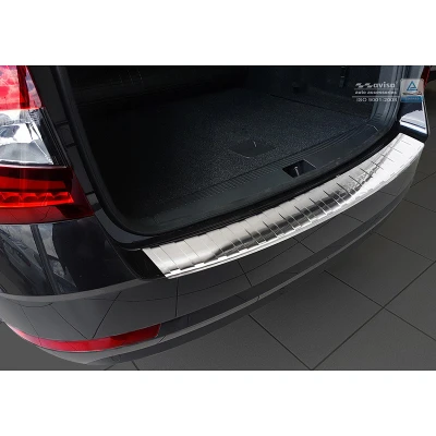 Afbeelding van Avisa RVS Achterbumperprotector passend voor Skoda Octavia III Kombi Facelift 2017 2019 &#039;Ribs&#039;
