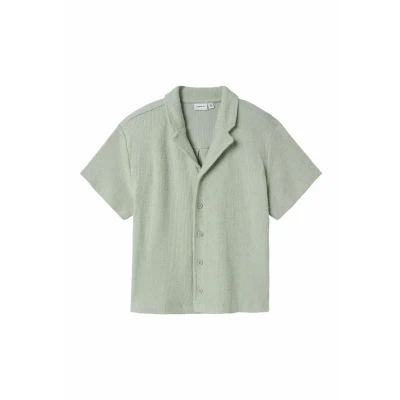 Afbeelding van Name it Overhemd voor kinderen, Maat: 134/140, Aqua gray