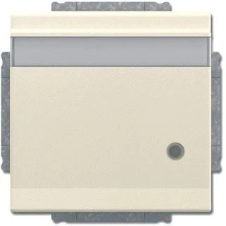 Afbeelding van Abb busch jaeger tekstwandcontactdoos ra kv kd centraalplaat led inbouw s ivoor 2cka002018a1549