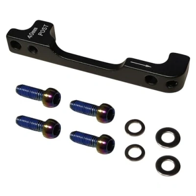 Afbeelding van Sram adapter 40P DB 200mm V/180mm achter zwart/rainbow