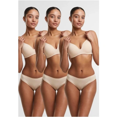 Afbeelding van Urban Classics Bonded 3PACK String, Dames, Maat: Large, nude