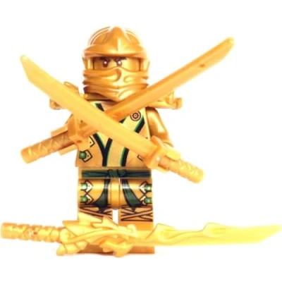 Afbeelding van LEGO Ninjago The GOLD Ninja with 3 Weapons