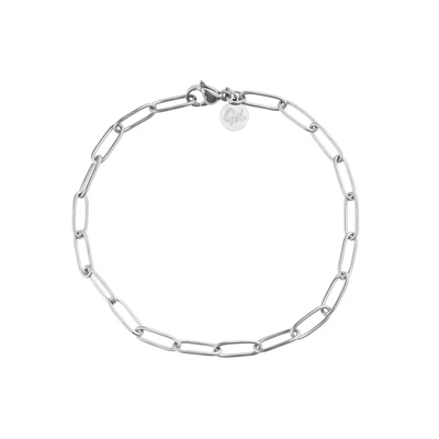 Afbeelding van Schakelarmband Dames in Zilver Waterdicht Fijne Schakel Roestvrij Staal Armband I Maat Verstelbare Ketting