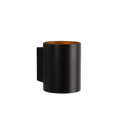 Afbeelding van Lucide Wandlamp Xera Rond Zwart